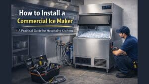 installing a commercial ice maker