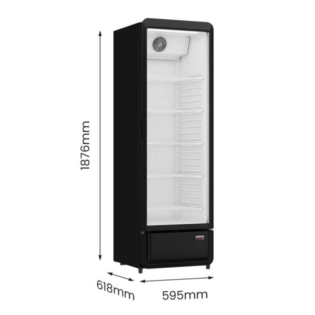 Thermaster SDC-343B 377L Energy Efficient Beverage Display Fridge
