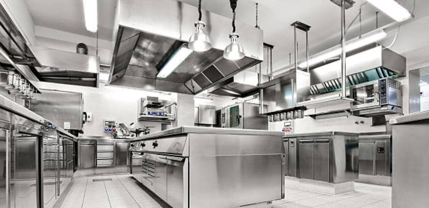 new equipment in a commercial kitchen