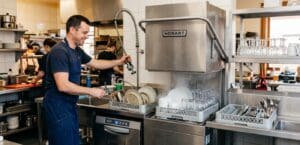 Hobart dishwashers in a commercial kitchen in Australia