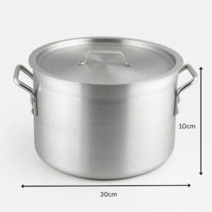 Small aluminium Stock Pot with Lid 7L