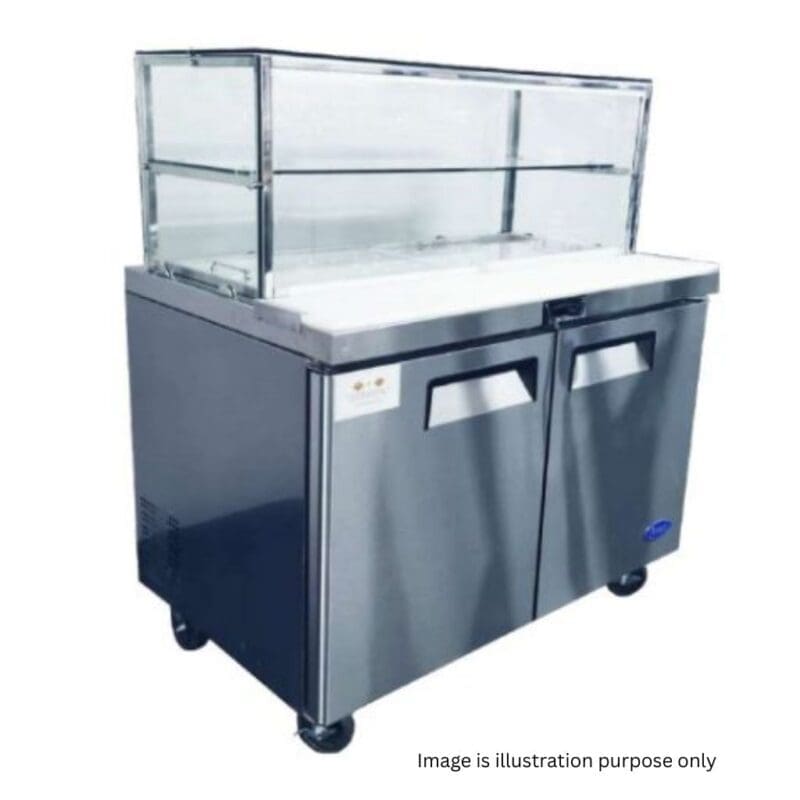 Atosa MSF8304G Salad & Sandwich Bar Fridge 1800mm Glass Top