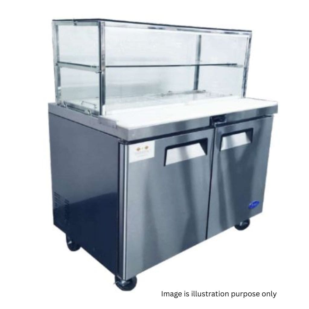 Atosa MSF8304G Salad & Sandwich Bar Fridge 1800mm Glass Top
