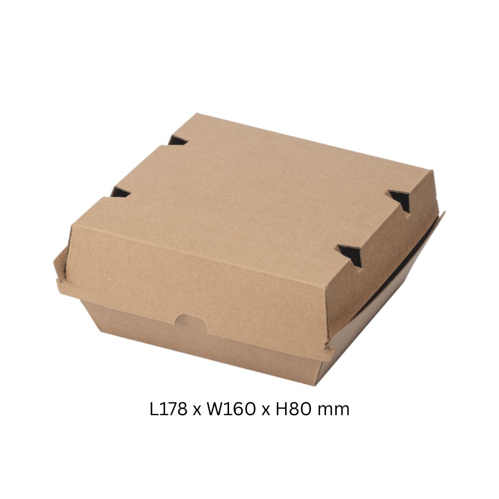 Brown Kraft Dinner Takeaway Box