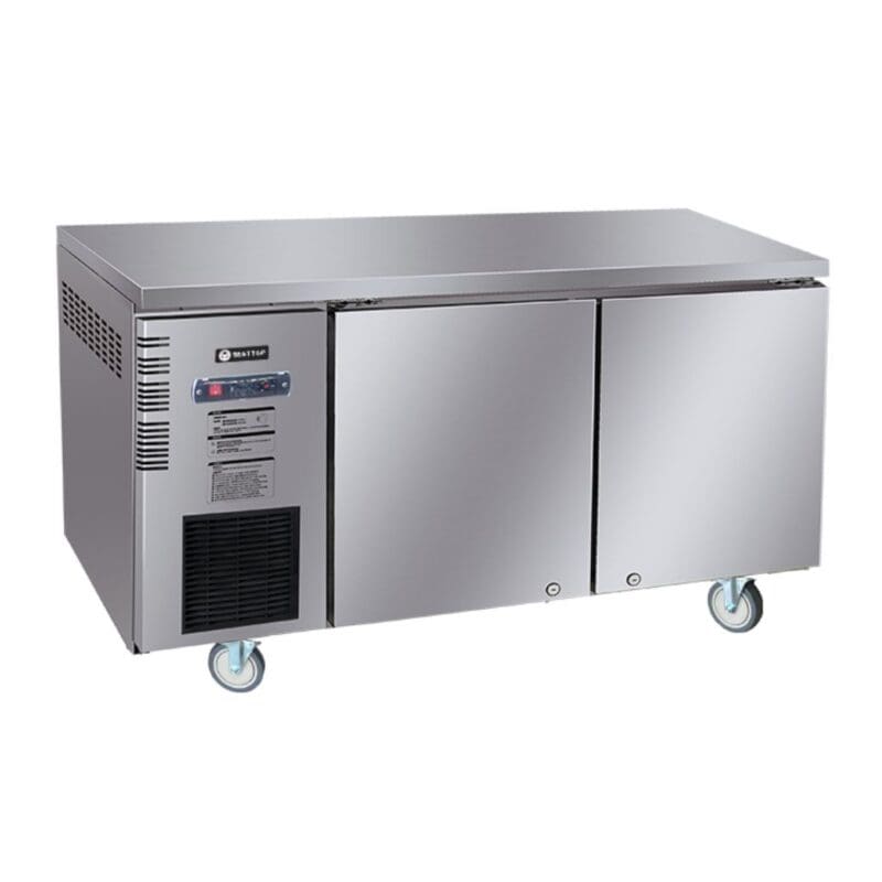 Besttop 600mm Deep 2 Door Under Bench Fridge 1500mm 300L