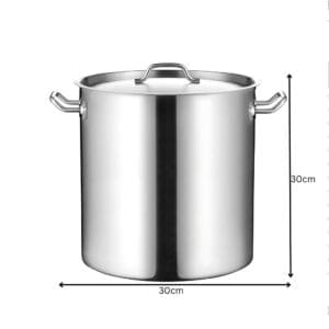 Kitchenknock 21L Stainless Steel Stock Pot