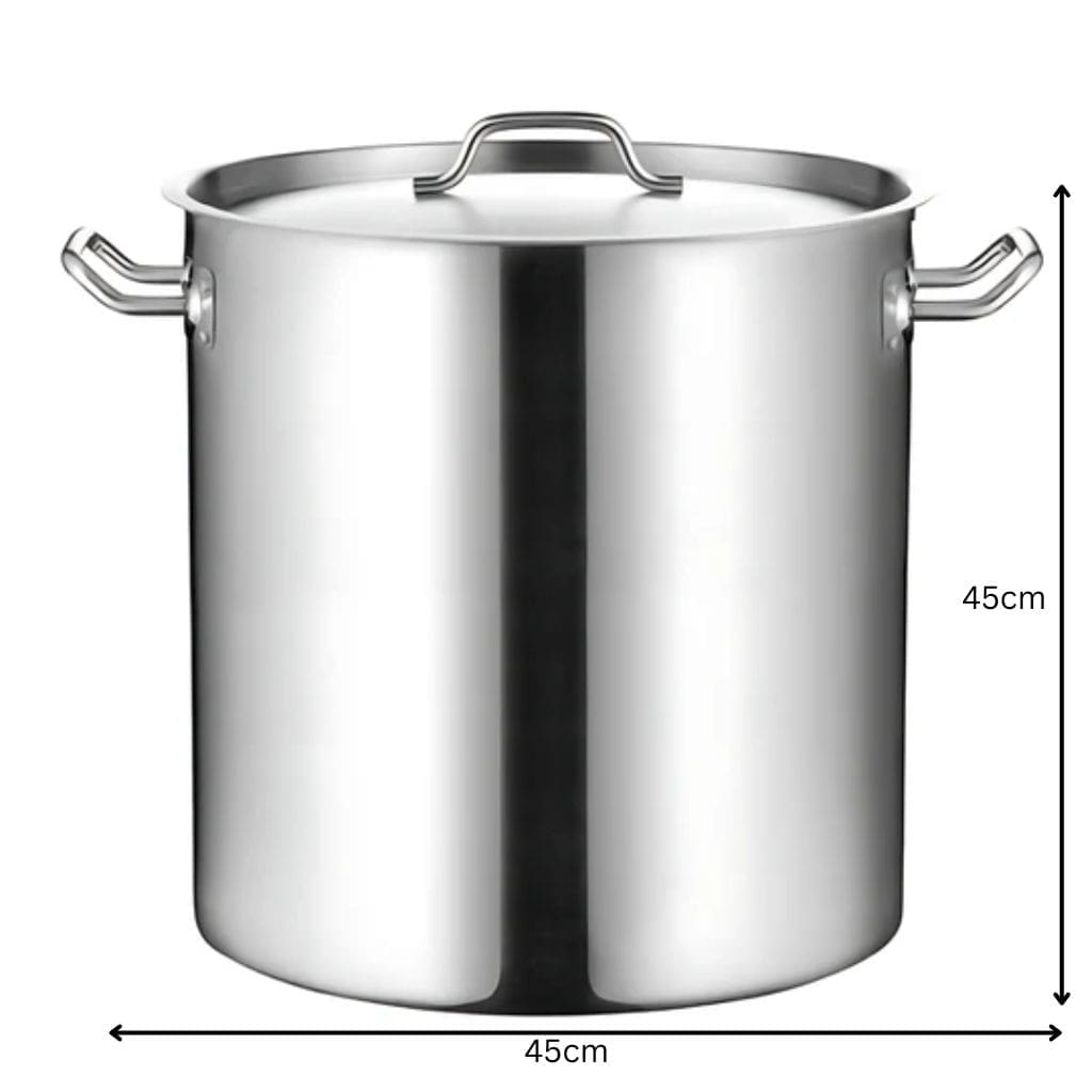 Kitchenknock 70L S/S Stock Pot With Lid