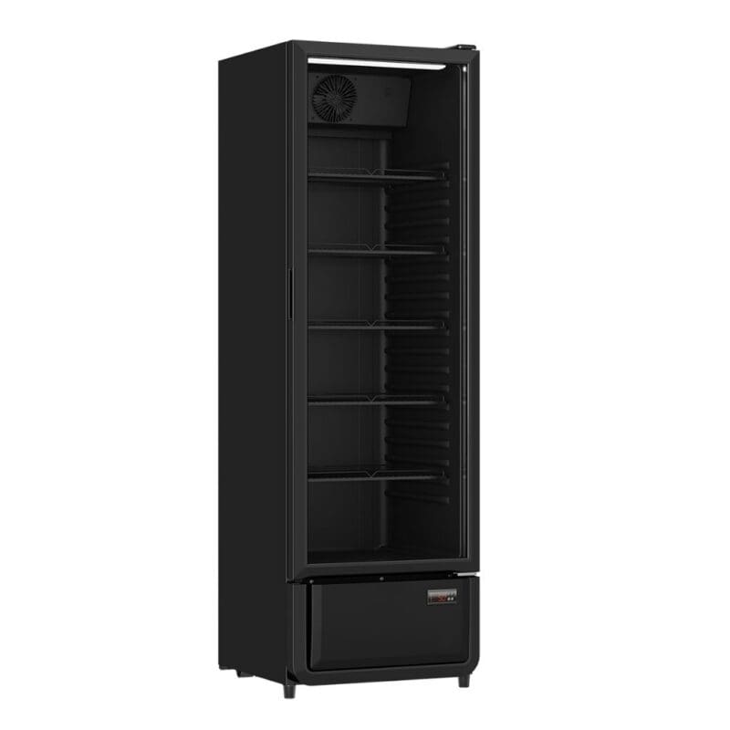 CDS Single Door Upright Display Fridge 380L Black
