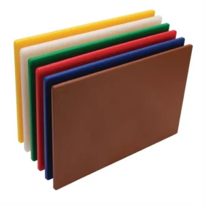 Hygiplas commercial Chopping Board Set 450 × 300 × 10mm (6 Pack)