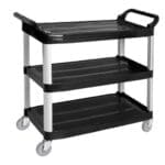 Foodtek 3 Tier Utility & Serving Trolley Polypropylene JD-UC340-1