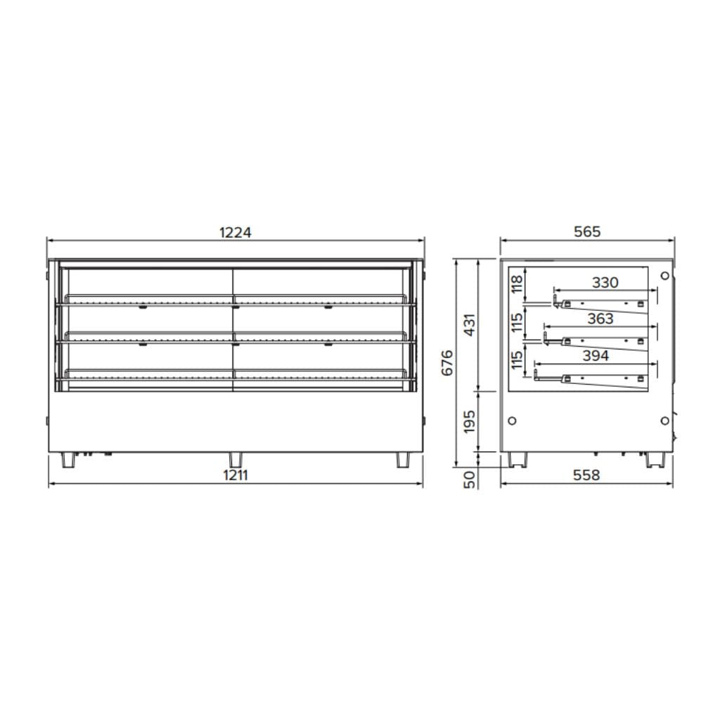 Airex AXH.FDCTSQ.12 dimensions