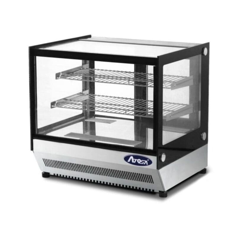 Atosa WSF160L Square Glass Countertop Cake/Dessert Display 900mm