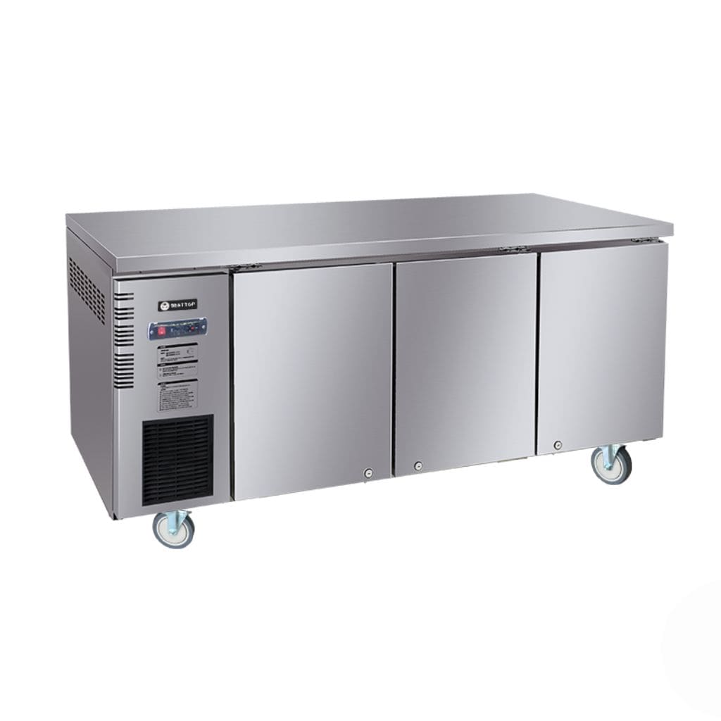 Besttop 600mm Deep 3 Door Under Bench Fridge 1800mm 380L