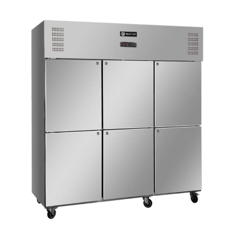 Besttop CFT-72-6 1590litre commercial Upright Freezer 6 Split Doors