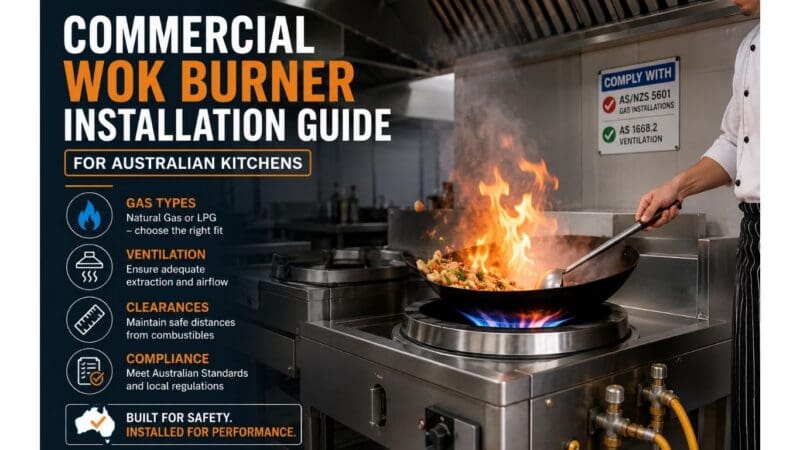 Commercial Wok Burner Installation Guide for Australian Kitchens