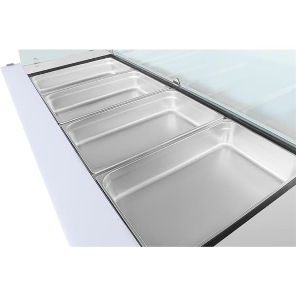 Polar UA019-A salad storage well on top