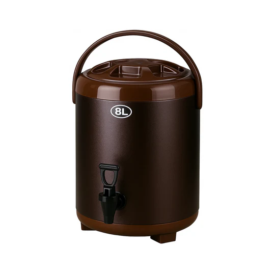 Kitchenknock 8L Hot & Cool Drink Dispenser - Brown