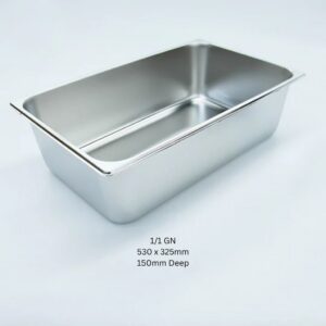 KN S/S Gastronorm Pan 1/1GN 530x325mm 150mm Deep