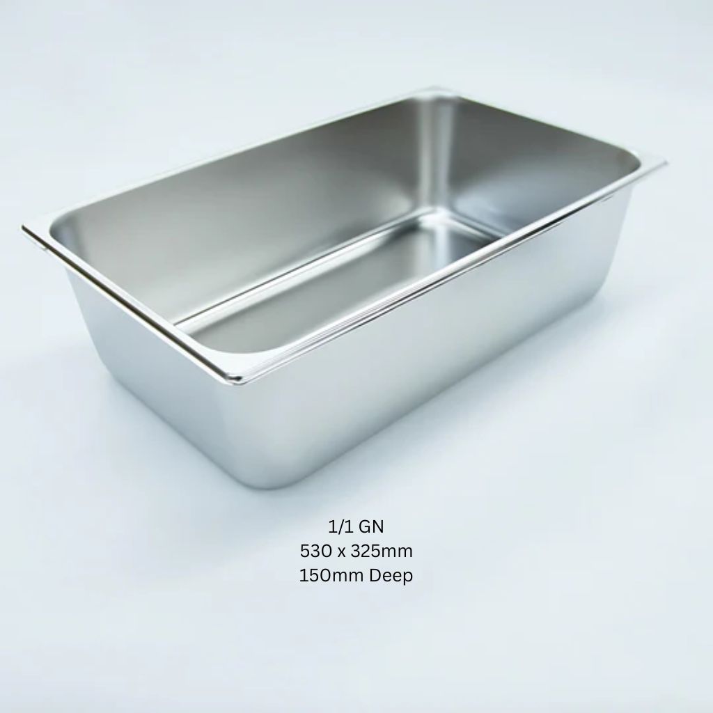 KN S/S Gastronorm Pan 1/1GN 530x325mm 150mm Deep