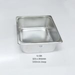 KN S/S Gastronorm(GN) Pan 1/2GN 325x265mm 100mm Deep