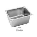 KN S/S Gastronorm(GN) Pan 1/2GN 325x265mm 200mm Deep
