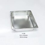 KN S/S Gastronorm(GN) Pan 1/2GN 325x265mm 65mm Deep