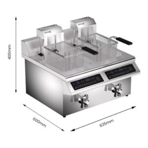 Benchstar IF7000D-AL Double Tank Auto-Lifting Induction Fryer