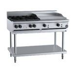 B+S BT-SB4-GRP6 4 Open Burners & 600mm Grill Plate on Stand
