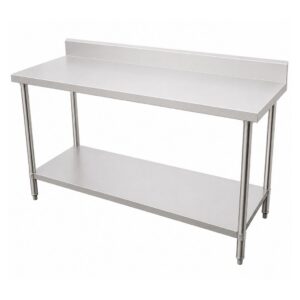 Kitchenknock 1500mm Splashback Stainless Steel Bench 600mm Deep