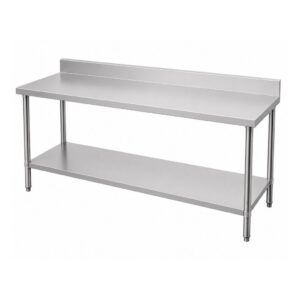 Kitchenknock 1800mm Splashback Stainless Steel Bench 600mm Deep