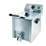 Kitchenknock 8L Benchtop Electric Fryer with Drain Valve 3250W 15A
