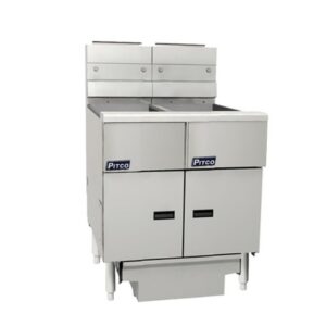 Pitco SG14-2/FD Solstice Gas Fryer – 2 Bank x 22L with Filter Drawer