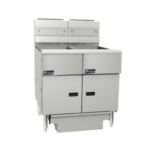 Pitco SG18-2/FD Solstice Gas Fryer – 2 Bank x 38L with Filter System
