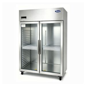 Atosa JCF80RSGR Double Glass Door Upright Fridge 1090L
