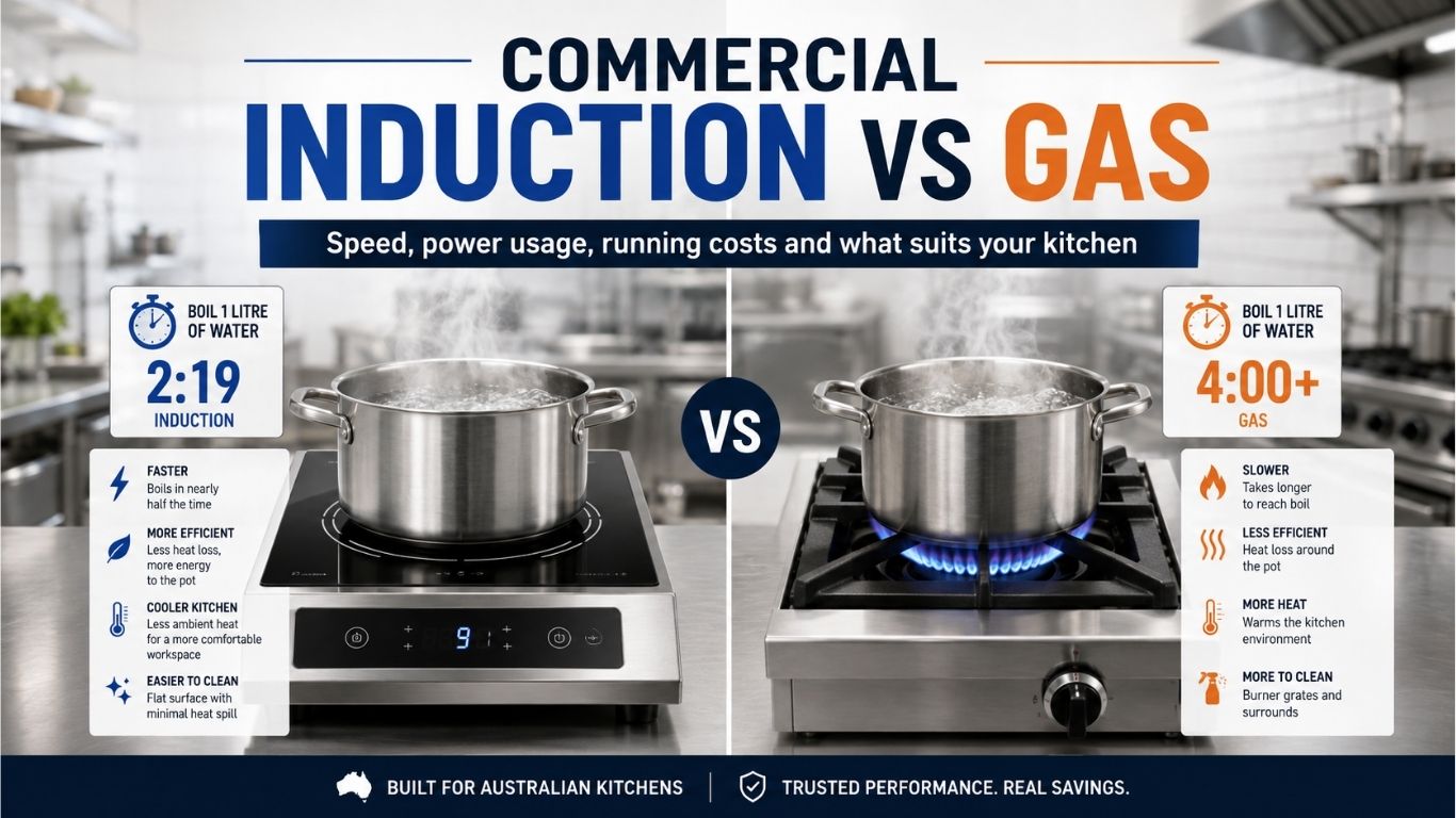 Commercial Induction vs Gas Cooktops