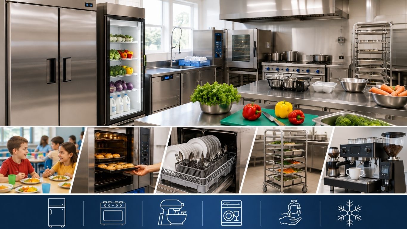 essential kitchen equipment for schools