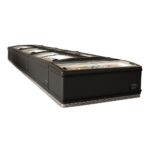 hussmann arch series island freezers in a module