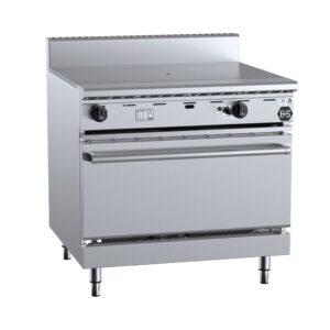 B+S Black OV-TT9 Gas Oven with 900mm Target Top
