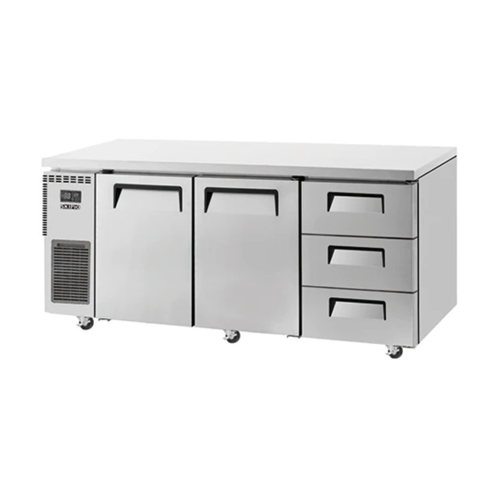 Skipio SUR18-3D-3 Undercounter Fridge with 3 Drawers and 2 Doors