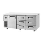 Skipio SUR18-3D-6 Undercounter Fridge with 6 Drawers and 1 Door
