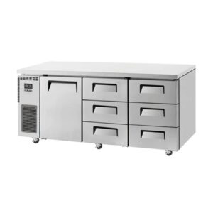 Skipio SUR18-3D-6 Undercounter Fridge with 6 Drawers and 1 Door