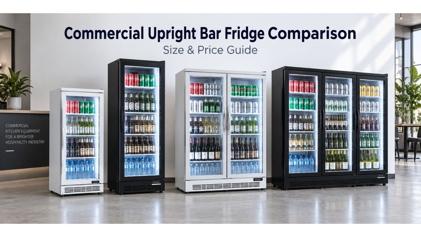 commercial upright bar fridges compared in australia