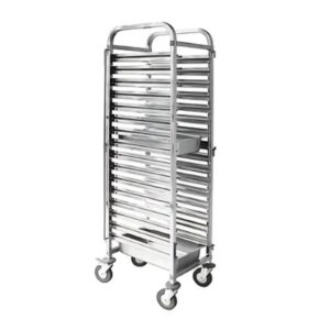 2 in 1 Baking Tray & 1/1 GN Pan Trolley 18 Tier 470 × 620 × 1800mm