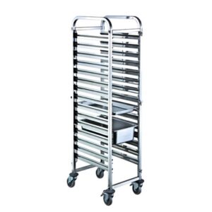 Stainless Steel 2/1 GN Pan Trolley 16 Tier