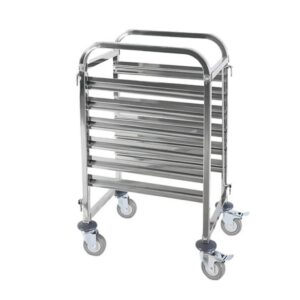 Stainless Steel Gastronorm Pan Trolley 6 Tier