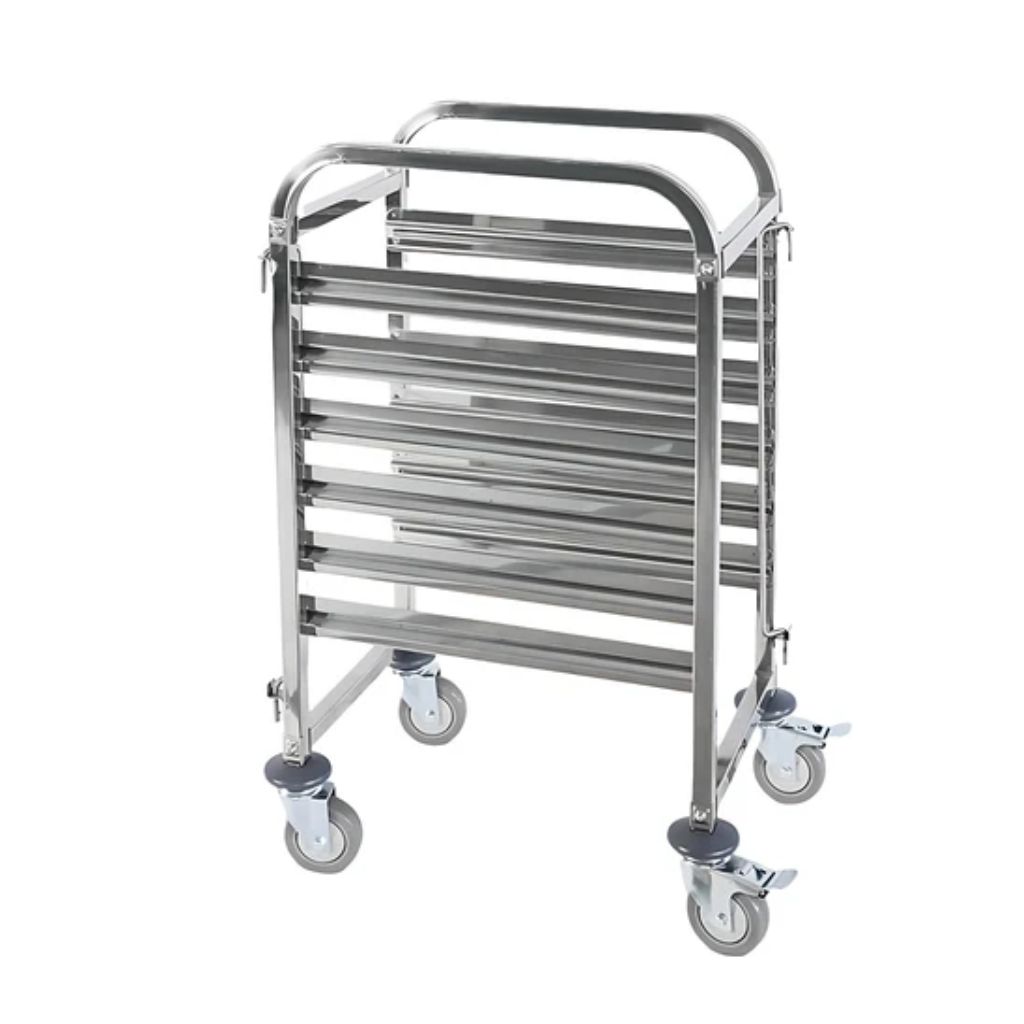 Stainless Steel Gastronorm Pan Trolley 6 Tier