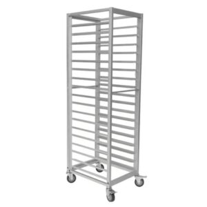 Heavy Duty Baking Tray Trolley 18 Tier Silver 603 × 470 × 1790mm