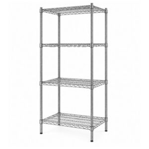 4 Tier Carbon Steel Kitchen Shelving 610mm wide by 457mm deep