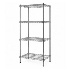 4 Tier Carbon Steel Wire Shelving Kit 914 × 355 × 1828 mm