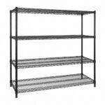 1830mm Kitchen Storage Wire Shelf 4 Tier 610D × 1880H mm